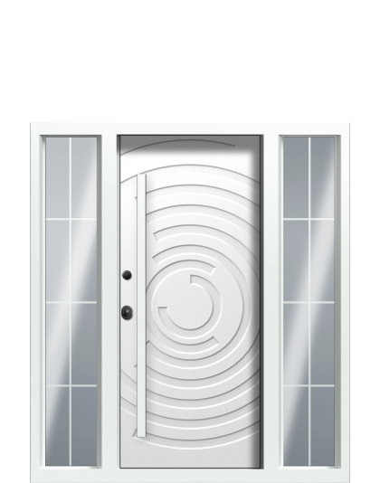 ДверьTermoWood RAL 3031, RAL 9003 вид внутри