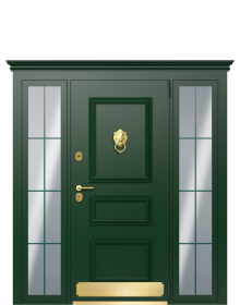 Дверь TermoPlus Patina, Милк вид снаружи