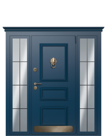 Дверь TermoPlus Del Mare, Милк, Bronze вид снаружи