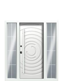 Дверь Termo RAL 3031, RAL 9003 вид внутри