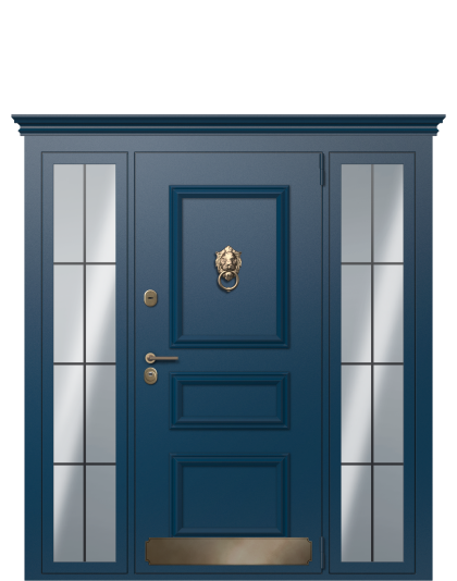 ДверьTermoPlus Del Mare, Милк, Bronze вид снаружи