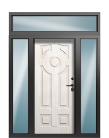 Дверь Termo Decoline Сатиновое дерево, Decoline Граб вид внутри