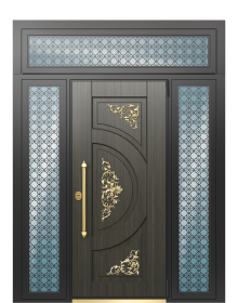 Дверь TermoWood Венге, Белая эмаль вид снаружи