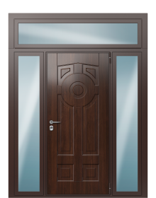 Дверь TermoWood Decoline Кофейное дерево, Decoline Граб белый вид снаружи