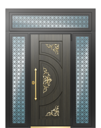 ДверьTermoWood Венге, Белая эмаль вид снаружи