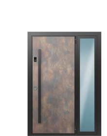 Дверь TermoWood Terma Металл Бруклин, Terma Лунный камень вид снаружи