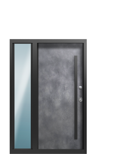 Дверь в коттедж TermoWood, Terma Металл Бруклин, Terma Лунный камень