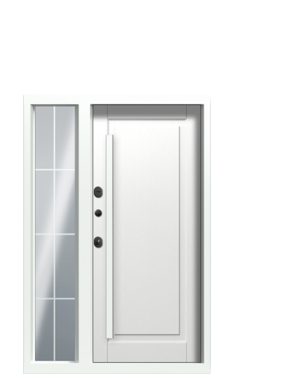 ДверьTermoPlus Del Mare, Милк, Black вид внутри